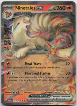 Ninetales ex 038/165 Double Rare 151 Pokemon Near Mint B - Image 1