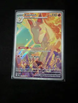 Pokemon Rapidash 189/182 Destined Rivals Illustration Rare Holo English 2025 - Image 1