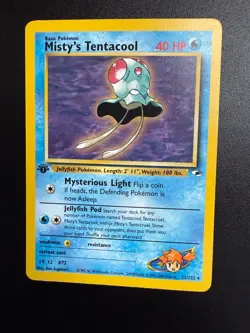 Misty's Tentacool - 1st Edition - 32/132 Gym Heroes - Pokemon TCG - 2000 32/132 - Image 2