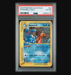 Azumarill H4/H32 Aquapolis Holo - Vintage Pokemon TCG - Image 1
