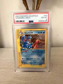 Azumarill H4/H32 Aquapolis Holo - Vintage Pokemon TCG - Image 2