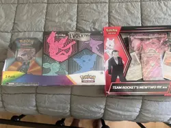 Pokemon Evolving Skies Elite Trainer Box ETB Tin Costco Bundle SEALED Mewtwo Box - Image 1