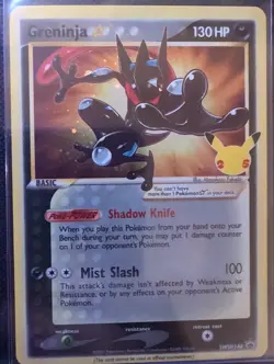 Pokemon TCG Greninja Gold Star SWSH144 Black Star Promo Holo Rare NM - Image 1