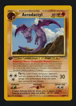 Aerodactyl 15/64 1st Edition Neo Revelation Rare Pokemon TCG - Image 1
