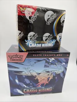 Pokemon TCG: Factory Sealed Chaos Rising Booster Display + Chaos Rising ETB - Image 1
