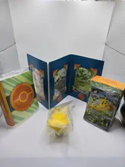 Pokemon TCG Paldea Adventure Chest Box + 7 Promos Mini Binder Stickers No Packs! - Image 1