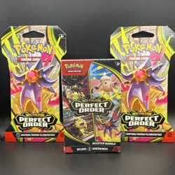 Pokemon TCG Mega Evolution Perfect Order Booster Bundle 6 Packs English 6+ - Image 1