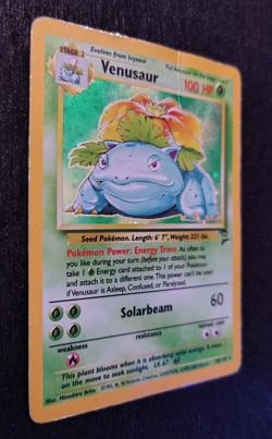 Pokemon TCG - VENUSAUR HOLO - Damaged - 18/130 Base Set 2 - Image 3