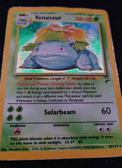 Pokemon TCG - VENUSAUR HOLO - Damaged - 18/130 Base Set 2 - Image 4