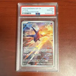 Latios 203/191 SV08 Surging Sparks Illustration Rare Holo PSA 10 (EN) - Image 1