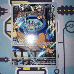 Pokemon TCG Squirtle 148/142 Sv07 Stellar Crown Illustration Rare Full Art Holo - Image 1