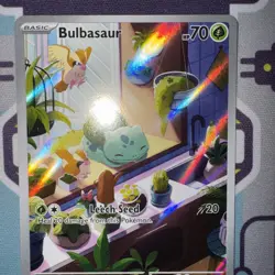 Bulbasaur 143/142 Sv07: Stellar Crown Holo Illustration Card English Pokemon TCG - Image 3