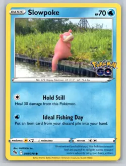 Slowpoke 019/078 Common Pokemon GO Pokemon Near Mint - Image 1