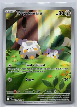 Togedemaru 104/094 Illustration Rare Phantasmal Flames Pokemon Holo Near Mint - Image 1