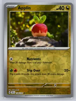 Applin 138/191 Common Surging Sparks Pokemon Reverse Holo Near Mint - Image 1