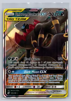 Umbreon & Darkrai GX 125/236 Holo GX Rare Unified Minds Pokemon MP+ - Image 1