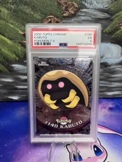 2000 TOPPS CHROME KABUTO POKEMON T.V. #140 PSA EX 5 - Image 1