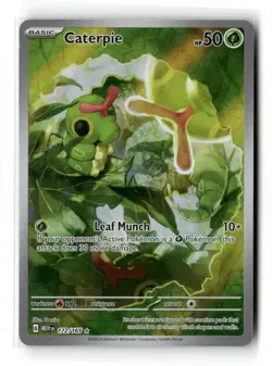 Caterpie 172/165 Illustration Rare 151 Pokemon Holo NM - Image 1
