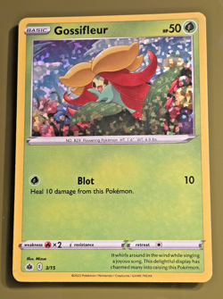 Pokemon TCG Gossifleur 3/15 McDonald's Promo 2022 Holo Nm - Image 1