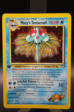 Misty's Tentacruel 10/132 Gym Heroes 1st Edition Holo Rare Pokemon NM WotC - Image 1