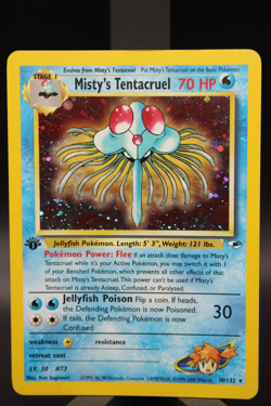Misty's Tentacruel 10/132 Gym Heroes 1st Edition Holo Rare Pokemon NM WotC - Image 2