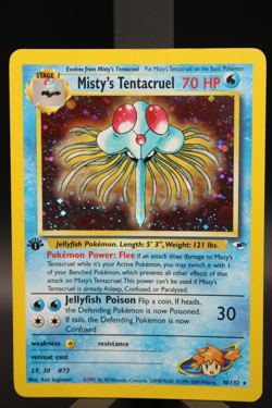 Misty's Tentacruel 10/132 Gym Heroes 1st Edition Holo Rare Pokemon NM WotC - Image 3