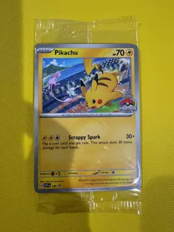 Pokemon TCG - Pikachu 2024 World Championships SEALED PROMO IN HAND - Image 1
