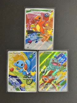 Pokemon First Partner Illustration Collection Series 1 Kanto Gen 1 Starters Set - Image 1