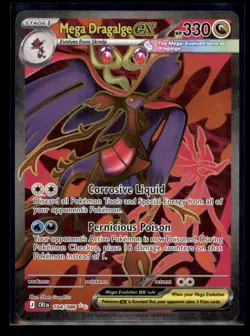 MEGA DRAGALGE EX 104/086 HOLO ULTRA RARE CHAOS RISING POKEMON NM/M - Image 1