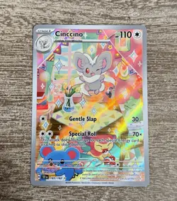 Pokemon TCG Cinccino 183/162 SV05 Temporal Forces Illustration Rare Holo EN NM - Image 1
