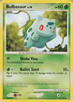 Bulbasaur 77/132 Common Secret Wonders Pokemon Lightly Played - Image 1