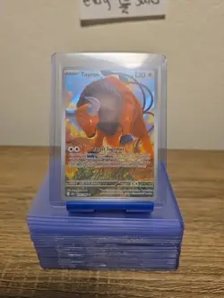Tauros 96/86 Illustration Rare Pokemon Chaos Rising Full Art Pokemon TCG MINT - Image 1