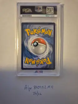 2021 Pokemon SWSH Evolving Skies Secret #205 FA Leafeon VMax PSA 9 - Image 2