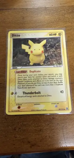 LP Ditto (Pikachu) - Non-Holo #63 Delta Species Pokemon TCG - Image 2