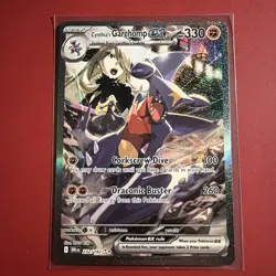 Pokemon TCG Cynthia's Garchomp ex 232/182 Destined Rivals SIR Holo- MINT 💫 - Image 1