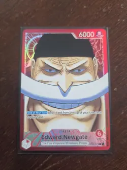 Edward Newgate OP02-001 - Paramount War - Alt Art Leader - One Piece TCG English - Image 1