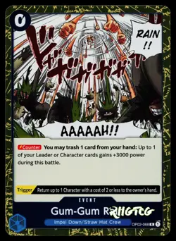 Gum-Gum Rain (Reprint) OP02-068 Premium Booster -The Best- Vol. 2 One Piece NM - Image 1