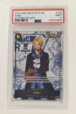 2022 One Piece OP-13 SABO Alternate Art PSA 9 - Image 1