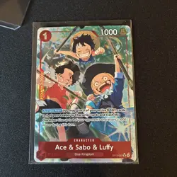 One Piece, Ace & Sabo & Luffy OP13-007 Alt Art Foil - Image 2