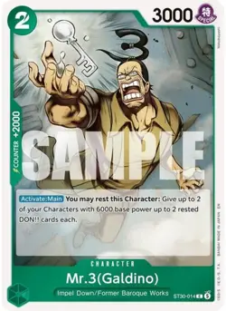 Mr.3(Galdino) #ST30-014 ST:Luffy & Ace NM One Piece - Image 1