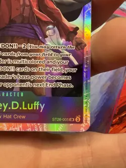 One Piece CCG Monkey.D.Luffy ST26-005 SR EN US Seller - Image 3