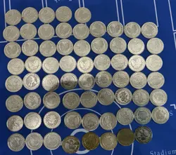 Lot of 67 Pokemon Metal Battle Coins japanese Vintage - Image 1