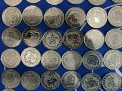 Lot of 127 Pokemon Metal Battle Coins japanese Vintage Excellent - Image 4