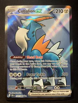 Cobalion ex 103/086 Ultra Rare ME04: Chaos Rising Pokemon NM - Image 1