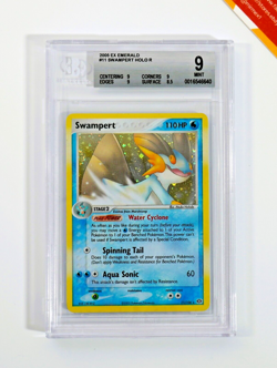 Pokemon BGS 9 Swampert #11 Holo EX Emerald 2005 English - Image 1