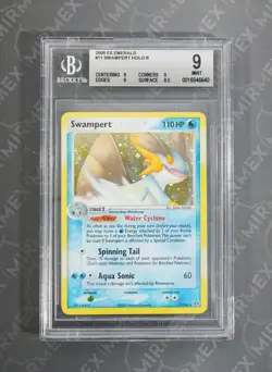 Pokemon BGS 9 Swampert #11 Holo EX Emerald 2005 English - Image 2