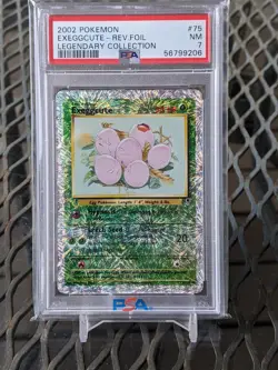 Pokemon Legendary Collection Reverse Holo Exeggcute #75/110 PSA 7 NM ERROR - Image 1
