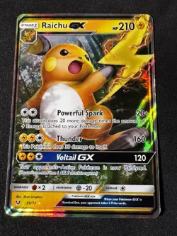 Raichu GX 29/73 Holo GX Rare Shining Legends Pokemon LP - Image 1