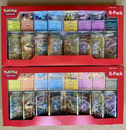Lot of 2 - Pokemon TCG Prismatic Evolutions 8-Tin Costco Sets NEW Factory Sealed - Image 1