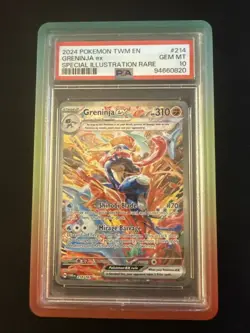 2024 Pokemon Twilight Masquerade Greninja EX #214/167 PSA 10 GEM MINT - Image 1